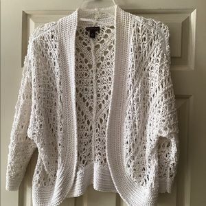 White Shrug sweater